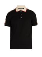 Gucci Logo-sleeve Cotton-piqu Polo Shirt