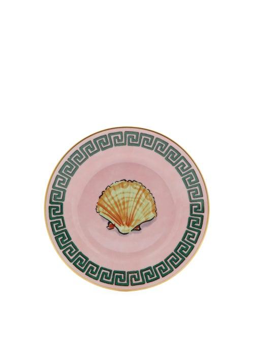 Matchesfashion.com Richard Ginori - X Luke Edward Hall Shell Porcelain Side Plate - Pink Print