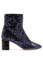 Rochas Sequin-embellished Ankle Boots