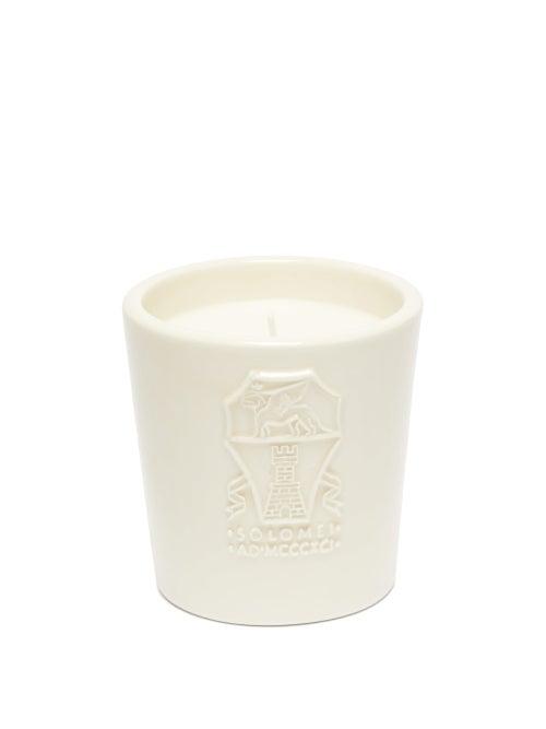 Matchesfashion.com Brunello Cucinelli - Solomeo Logo Scented Candle - Cream