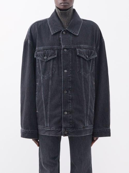 Acne Studios - Morris Organic-denim Oversized Jacket - Womens - Black