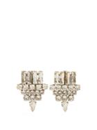 Saint Laurent Crystal-embellished Clip-on Earrings