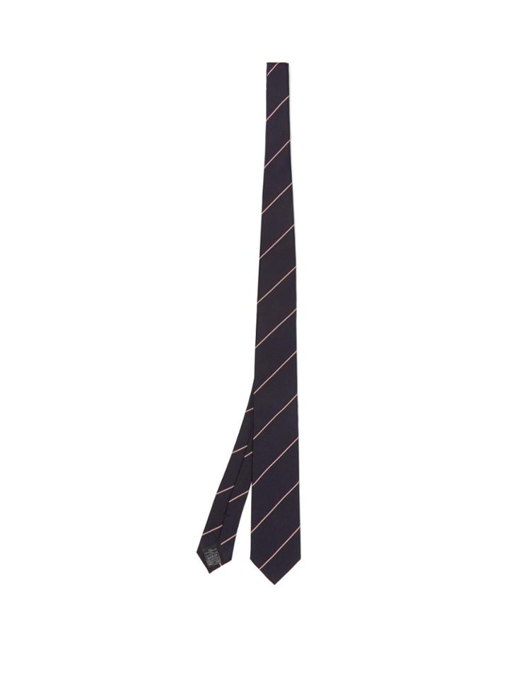 Dunhill Striped Mulberry Silk Tie
