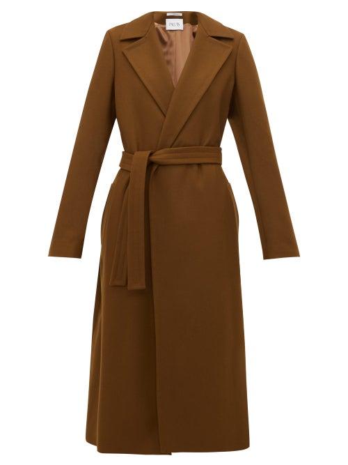 Matchesfashion.com Pallas X Claire Thomson-jonville - Franklin Single Breasted Wool Blend Coat - Womens - Brown