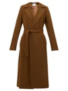 Matchesfashion.com Pallas X Claire Thomson-jonville - Franklin Single Breasted Wool Blend Coat - Womens - Brown
