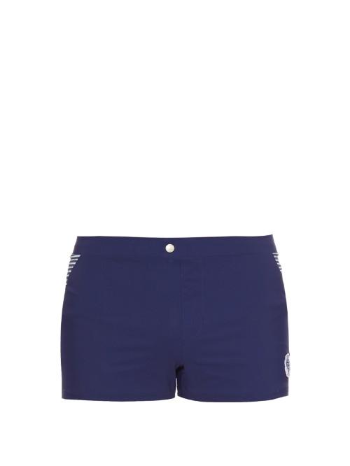 Robinson Les Bains Bidart Stripe-panel Swim Shorts
