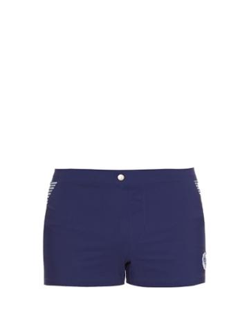 Robinson Les Bains Bidart Stripe-panel Swim Shorts