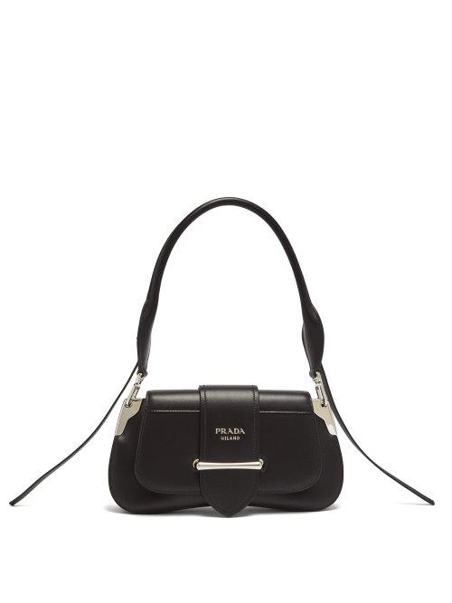 Matchesfashion.com Prada - Sidone Leather Shoulder Bag - Womens - Black