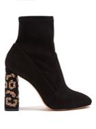 Sophia Webster Felicity Crystal-embellished Suede Ankle Boots