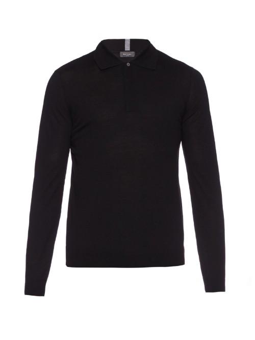 Paul Smith London Lightweight Merino-wool Polo Sweater