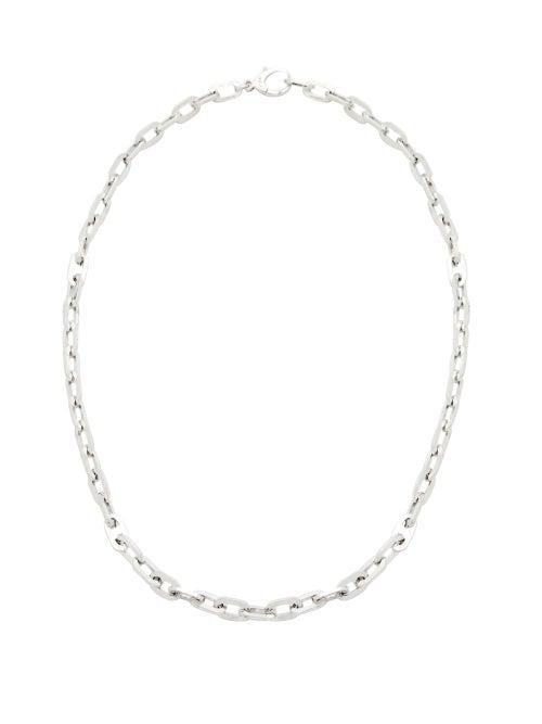 Matchesfashion.com Rosa De La Cruz - Sterling-silver Chain-link Necklace - Womens - Silver
