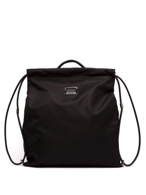 Matchesfashion.com Christian Louboutin - Kaloubi Leather Trimmed Nylon Backpack - Mens - Black