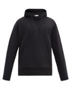 Matchesfashion.com Y-3 - Logo-print Cotton-jersey Hooded Sweatshirt - Mens - Black
