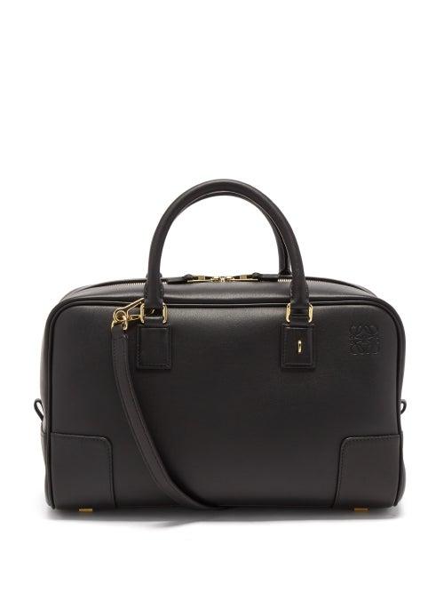 Loewe - Amazona 28 Leather Handbag - Womens - Black
