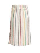Ace & Jig Ramona Embroidered-stripe Cotton Skirt