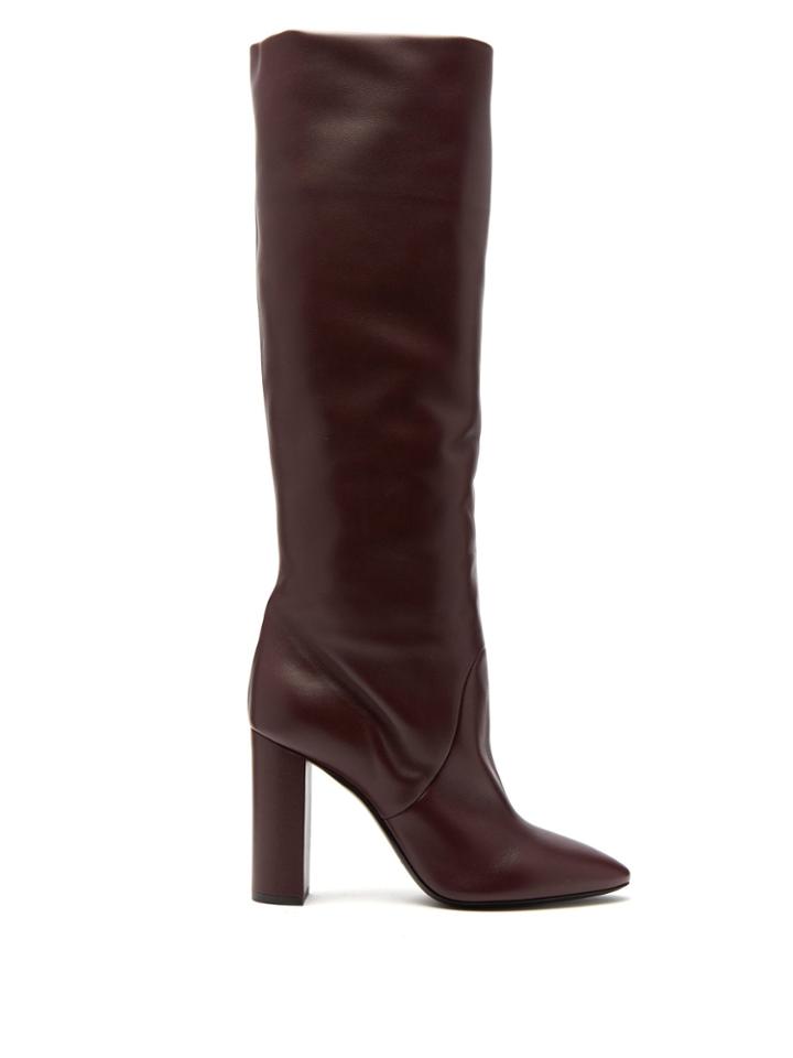Saint Laurent Lou Leather Knee-high Boots