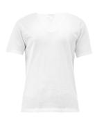 Matchesfashion.com Sunspel - V-neck Cellular-cotton T-shirt - Mens - White