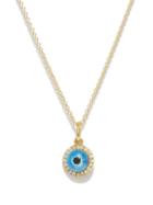 Matchesfashion.com Ileana Makri - Diamond, Quartz & 18kt Gold Mati Evil-eye Necklace - Womens - Blue Gold