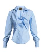 Vivienne Westwood Anglomania Twisted Cotton-poplin Shirt