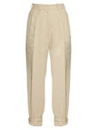 Hillier Bartley Ankle-strap High-rise Linen-blend Trousers