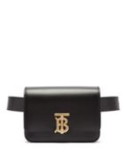 Matchesfashion.com Burberry - Monogram-clasp Leather Belt Bag - Womens - Black