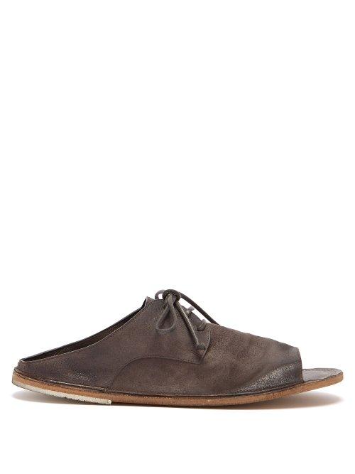 Matchesfashion.com Marsll - Suede Slides - Mens - Grey