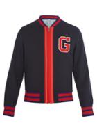 Gucci Logo-appliqu Wool Bomber Jacket