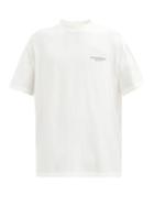 Matchesfashion.com Fearofgodzegna - Oversized High-neck Jersey T-shirt - Mens - White