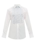 Matchesfashion.com Dolce & Gabbana - Logo Print Cotton Poplin Shirt - Mens - White