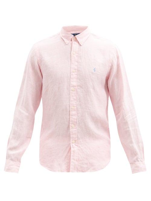 Matchesfashion.com Polo Ralph Lauren - Custom Button-down Linen-muslin Shirt - Mens - Pink