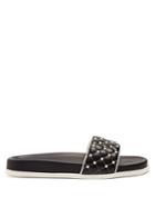 Valentino Rockstud Quilted-leather Slides