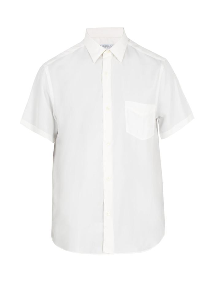 Cobra S.c. Patch-pocket Short-sleeved Silk Shirt