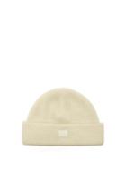 Matchesfashion.com Acne Studios - Kansy Face Wool Blend Beanie Hat - Mens - White