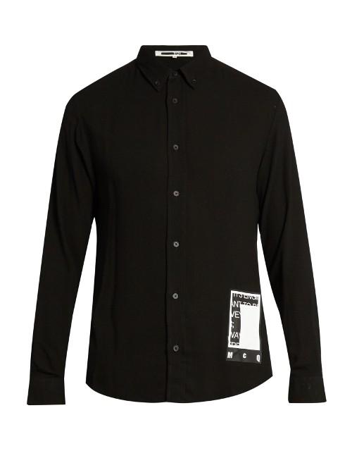 Mcq Alexander Mcqueen Slim-fit Long-sleeved Shirt