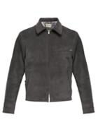 Matchesfashion.com Fear Of God - Zip Cuff Suede Jacket - Mens - Dark Grey