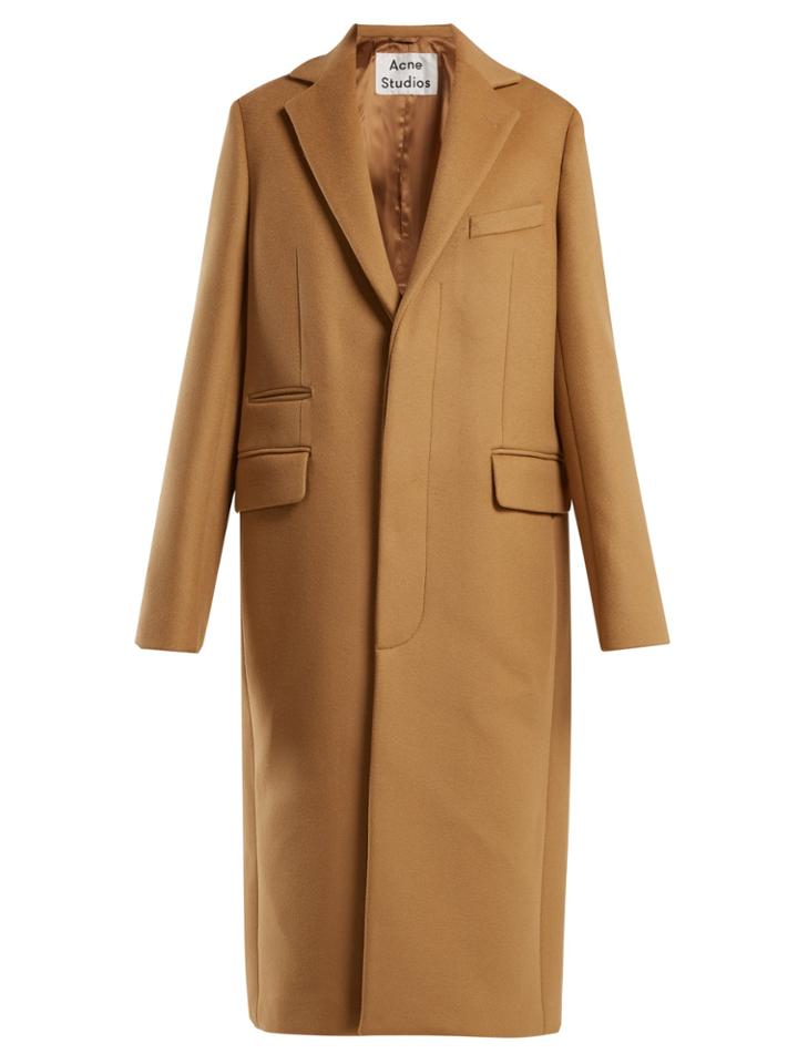 Acne Studios Single-breasted Wool-blend Coat