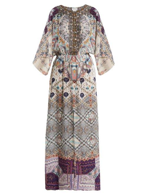Matchesfashion.com Camilla - Tales Of Tatiana Silk Dress - Womens - White Multi