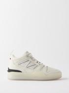 Moncler - Pivot Leather High-top Trainers - Womens - White