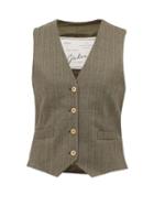 Matchesfashion.com Giuliva Heritage Collection - The Andrea Pinstriped Wool Waistcoat - Womens - Grey Multi