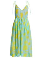 Diane Von Furstenberg Sleeveless Cotton And Silk Dress