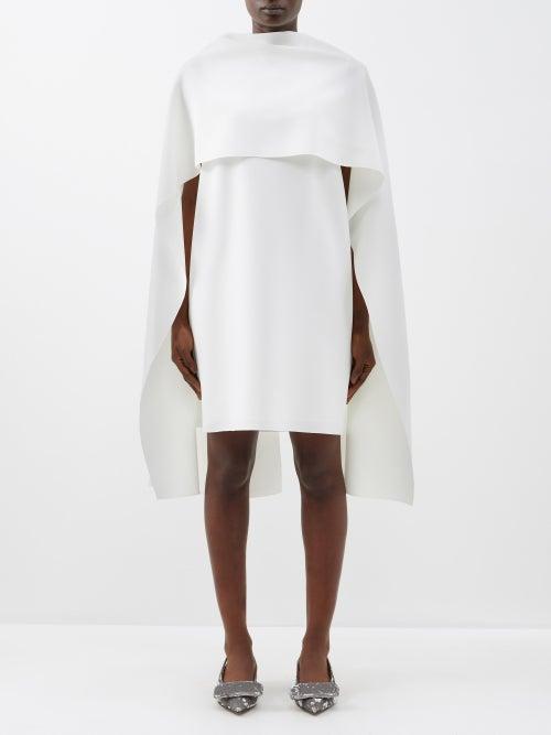 Roksanda - Kaiya Cape Crepe Dress - Womens - Ivory