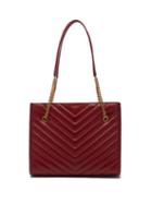 Matchesfashion.com Saint Laurent - Tribeca Medium Quilted Leather Shoulder Bag - Womens - Burgundy