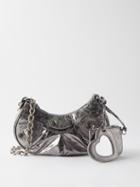 Balenciaga - Le Cagole Xs Metallic-leather Shoulder Bag - Womens - Silver