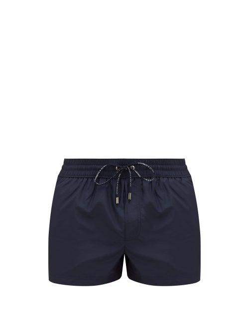 Matchesfashion.com Dolce & Gabbana - Logo-embroidered Swim Shorts - Mens - Navy
