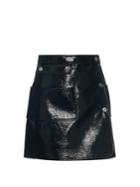 Courrèges Patent-leather Effect Mini Skirt