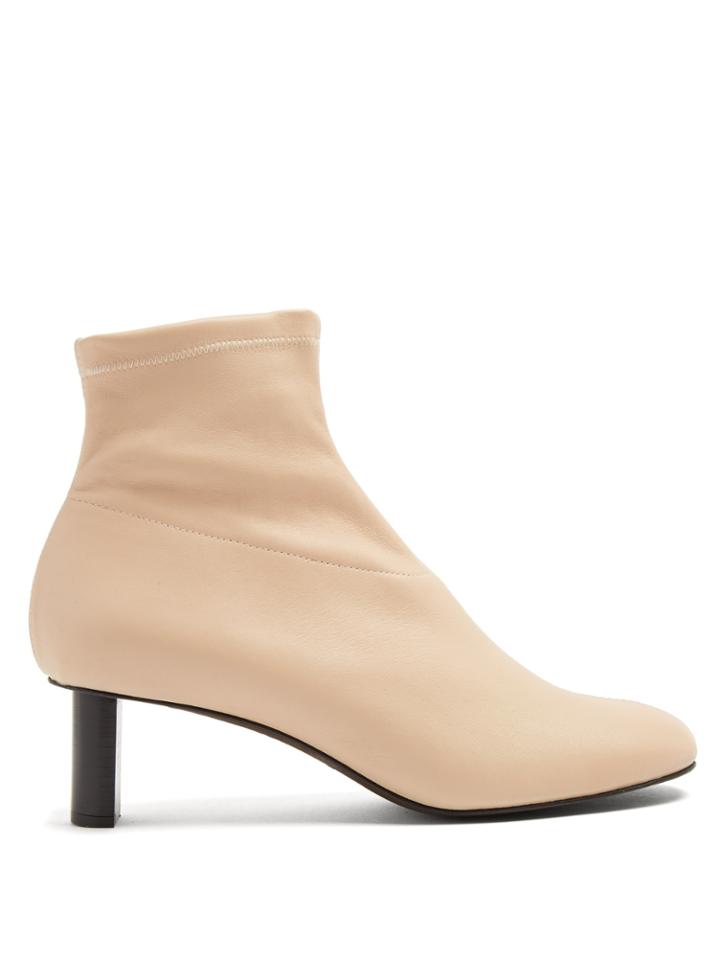 Joseph Round-toe Leather Ankle Boots