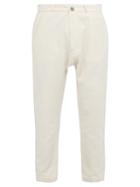 Matchesfashion.com Marrakshi Life - Tapered Leg Cotton Blend Trousers - Mens - Cream