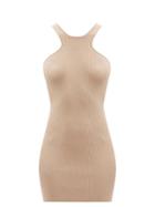 Matchesfashion.com Gauge81 - Avila Racerback Ribbed Mini Dress - Womens - Beige