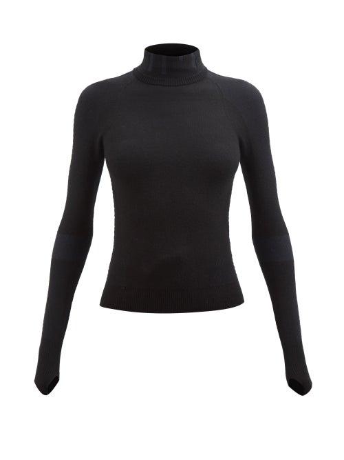Holden - Airwarm High-neck Wool-blend Thermal Top - Womens - Black
