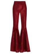 Matchesfashion.com Ellery - Jacuzzi High Rise Ruffled Cuff Corduroy Trousers - Womens - Copper